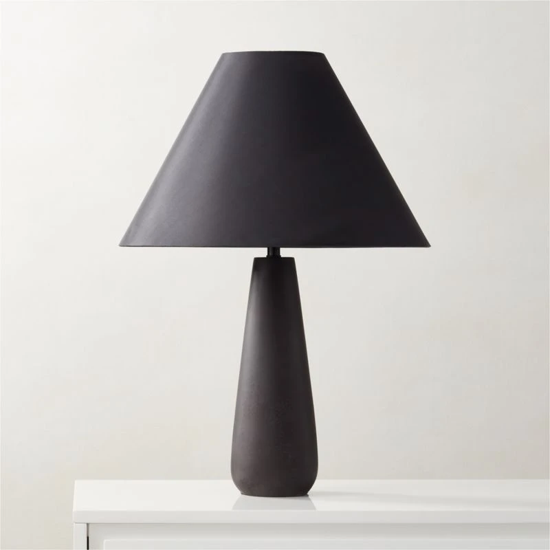 Polar Black Cement Table Lamp 1 Polar Black Cement Table Lamp