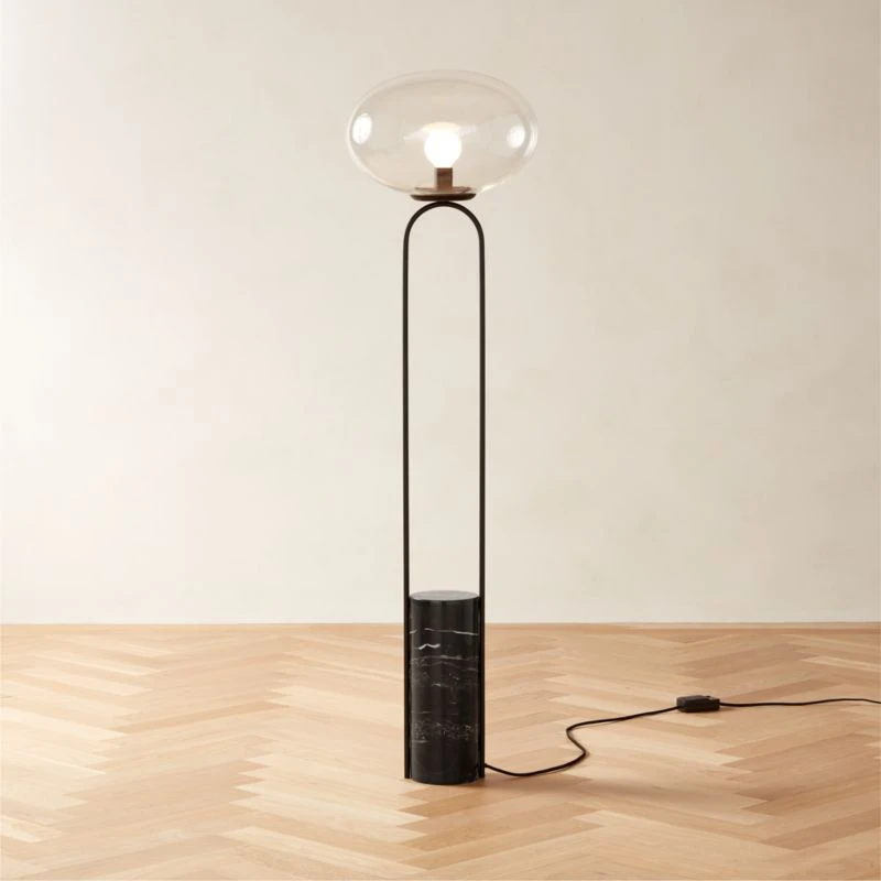 Polo Black Marble Floor Lamp 2 Polo Black Marble Floor Lamp - Image 2