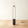 Polo Black Marble Floor Lamp
