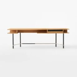 Portofino Cerused White Oak Wood Desk -Cb2 Sales 2024 PortofinoCerusedOakDeskSOSSF22