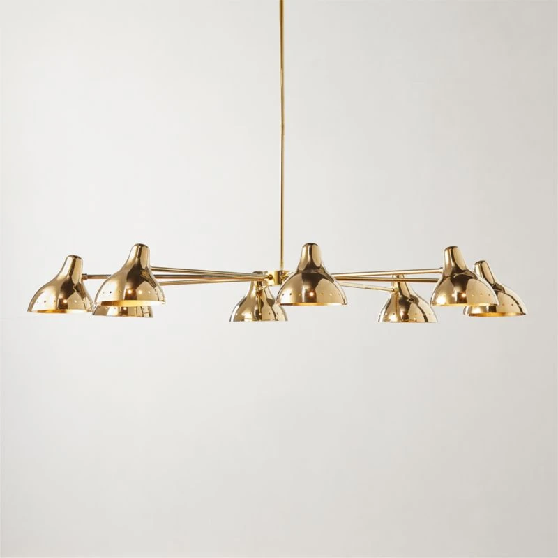 Presley Polished Brass Chandelier 2 Presley Polished Brass Chandelier - Image 2