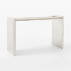 Raggio Stainless Steel Desk With White Wood Top -Cb2 Sales 2024 RaggioPolishedSSDesk3QSSF22