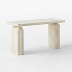 Remoli Swirled Cream Resin Desk -Cb2 Sales 2024 RemoliResinDesk3QBSSS23