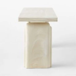 Remoli Swirled Cream Resin Desk -Cb2 Sales 2024 RemoliResinDeskSDSSS23