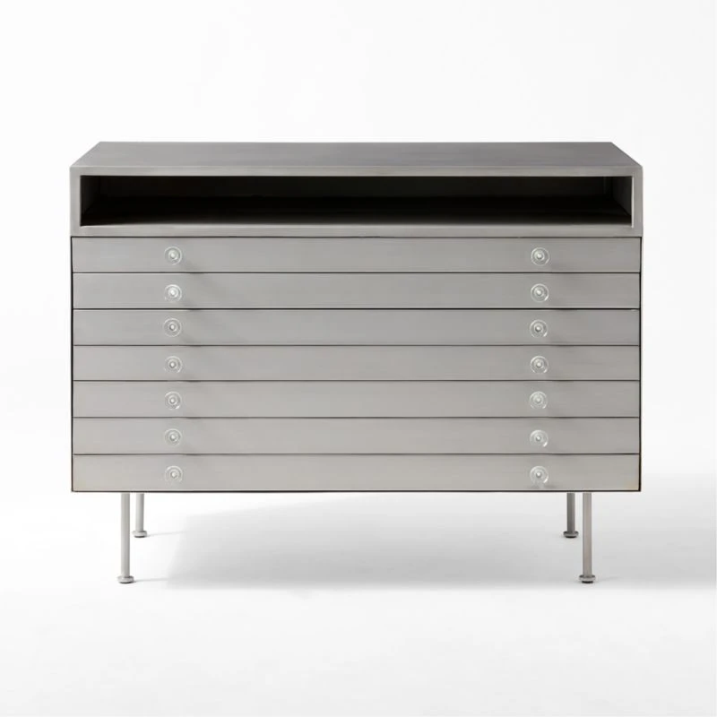 Renzo Steel 3-Drawer File Cabinet 5 Renzo Steel 3-Drawer File Cabinet - Image 5