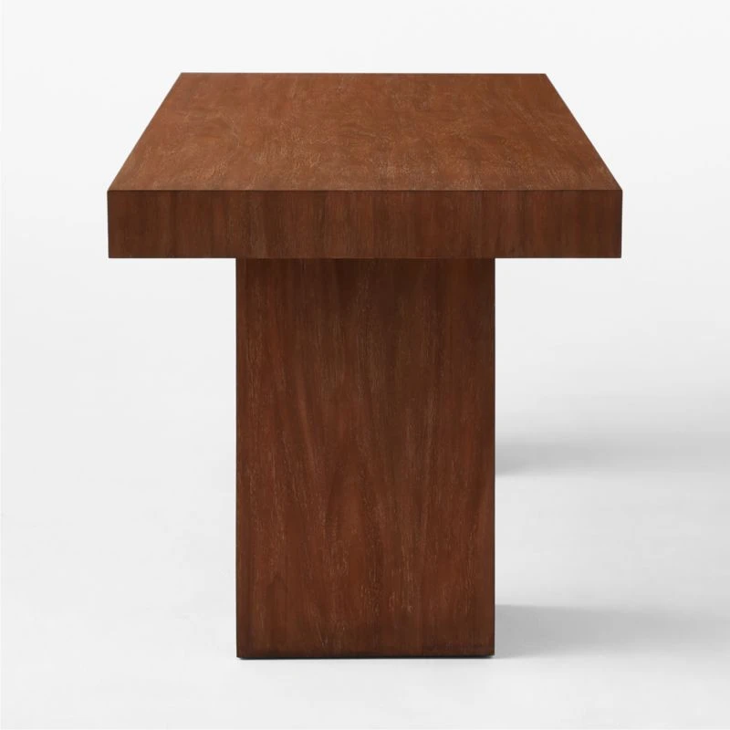 Ridge Cerused Acacia Wood Desk With Drawer 5 Ridge Cerused Acacia Wood Desk With Drawer - Image 5