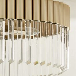 Risette Polished Champagne And Crystal Flush Mount Light -Cb2 Sales 2024 RisetteCrystlPldChpgFlMntAVSHS23