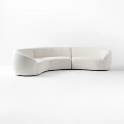 Roma Curved 3-Piece White Performance Fabric Sectional Sofa 8 Roma Curved 3-Piece White Performance Fabric Sectional Sofa -Cb2 Sales 2024 RomaWht3PcSect3QSSS22