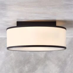 Ronda Indoor/Outdoor Black Flush Mount Light -Cb2 Sales 2024 RondaMttBkInNOutdrFlshMntAV3SHF22