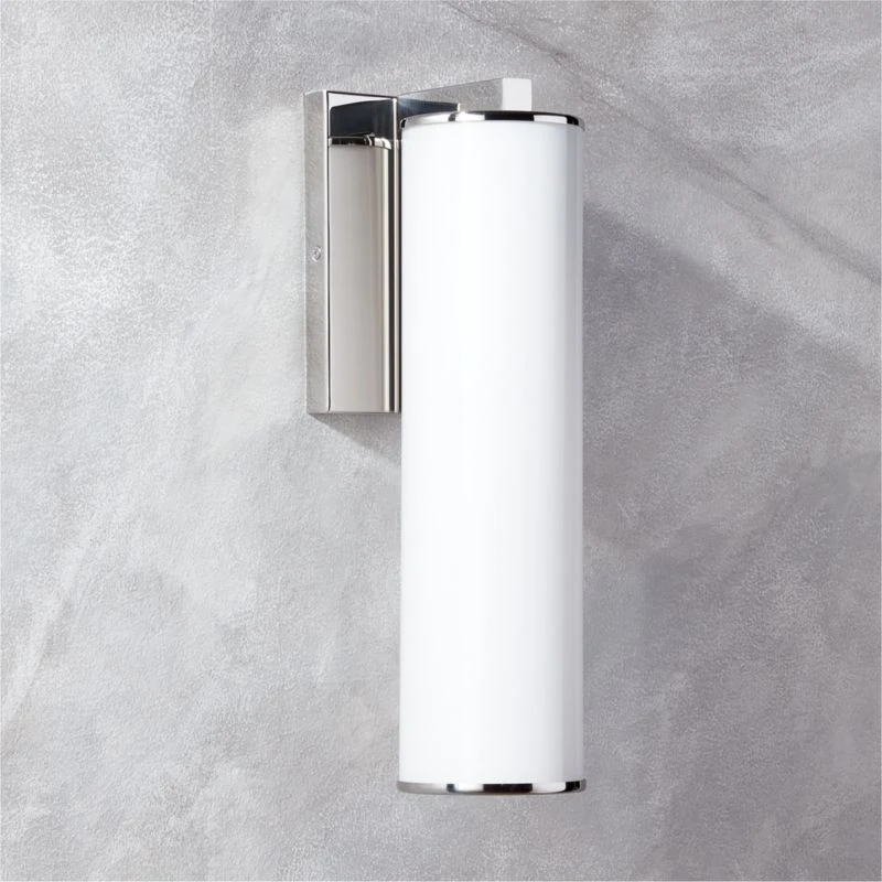 Ronda Indoor/Outdoor Polished Stainless Steel Wall Sconce 1 Ronda Indoor/Outdoor Polished Stainless Steel Wall Sconce