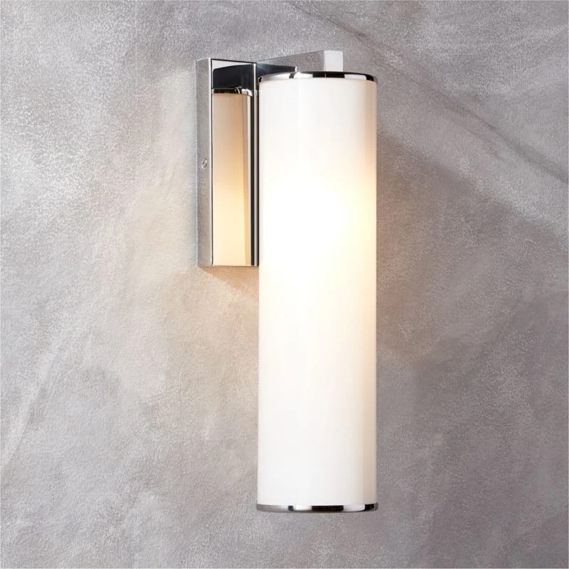 Ronda Indoor/Outdoor Polished Stainless Steel Wall Sconce 2 Ronda Indoor/Outdoor Polished Stainless Steel Wall Sconce - Image 2