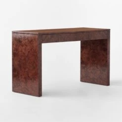 Runway 2-Drawer Burl Wood Desk 11 Runway 2-Drawer Burl Wood Desk -Cb2 Sales 2024 RunwayBurlwoodDesk3QSSF21