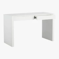 Runway 2-Drawer White Lacquered Wood Desk -Cb2 Sales 2024 RunwayDesk3QAVF15