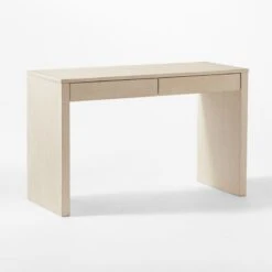 Runway 2-Drawer Lacquered Grasscloth Desk -Cb2 Sales 2024 RunwayLcqrdGrssClthDesk3QSSF21
