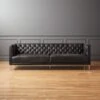 Savile Leather Tufted Sofa