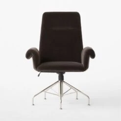Saviti Black Velvet Office Chair 8 Saviti Black Velvet Office Chair -Cb2 Sales 2024 SavitiBlkVlvtOfficeChairSOSSF23