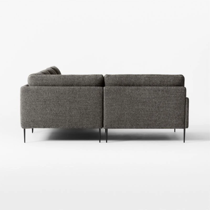 Scalino 4-piece L-Shaped Grey Sectional Sofa With Left Arm Chair 4 Scalino 4-piece L-Shaped Grey Sectional Sofa With Left Arm Chair - Image 4