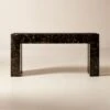 Scatola Brown Faux Horn Console Table