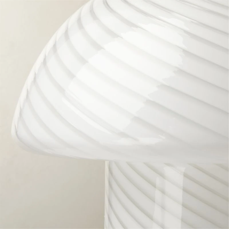 Senza White Glass Table Lamp 3 Senza White Glass Table Lamp - Image 3