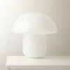 Senza White Glass Table Lamp