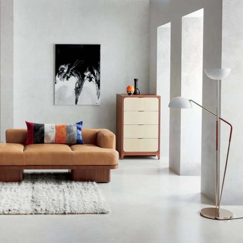 Pavo Champagne Brass Double Floor Lamp 6 Pavo Champagne Brass Double Floor Lamp - Image 6