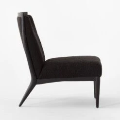 Black Boucle Slipper Chair Model 400 11 Black Boucle Slipper Chair Model 400 -Cb2 Sales 2024 SlipperBlackBclChairSDSSF22