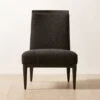 Black Boucle Slipper Chair Model 400