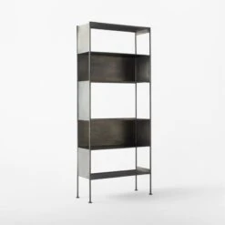 Spule Metal Bookcase 95'' 7 Spule Metal Bookcase 95'' -Cb2 Sales 2024 SpuleTallMetalBookcase3QSSF22