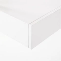 Stairway 2-Drawer White Wall Mount Desk With Shelves 96'' -Cb2 Sales 2024 Stairway96inWideDeskWhtAVSSF21