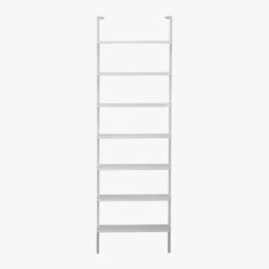 Stairway White Wall-Mounted Bookcase - 96" Height -Cb2 Sales 2024 StairwayBookcaseWhiteS12