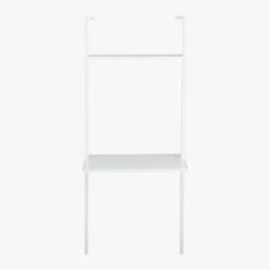 Stairway White Wall Mount Desk With Shelf 72.5'' -Cb2 Sales 2024 StairwayDeskWhiteShrtF15