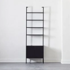 Stairway Black Cabinet - 96" Height
