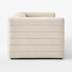 Strato 103" Extra-Large White Boucle Sofa -Cb2 Sales 2024 Strato103inBoucleSfSDSSF22