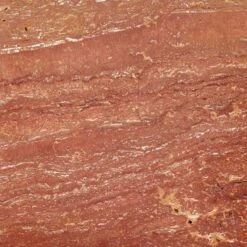 T Red Travertine Side Table Short -Cb2 Sales 2024 TMarbleRedSdTableTallAV4SSF23