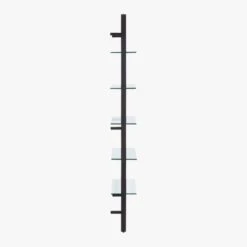 Tesso Black Metal Wall Mount Bookshelf -Cb2 Sales 2024 TessoBlackBookcaseSDF18