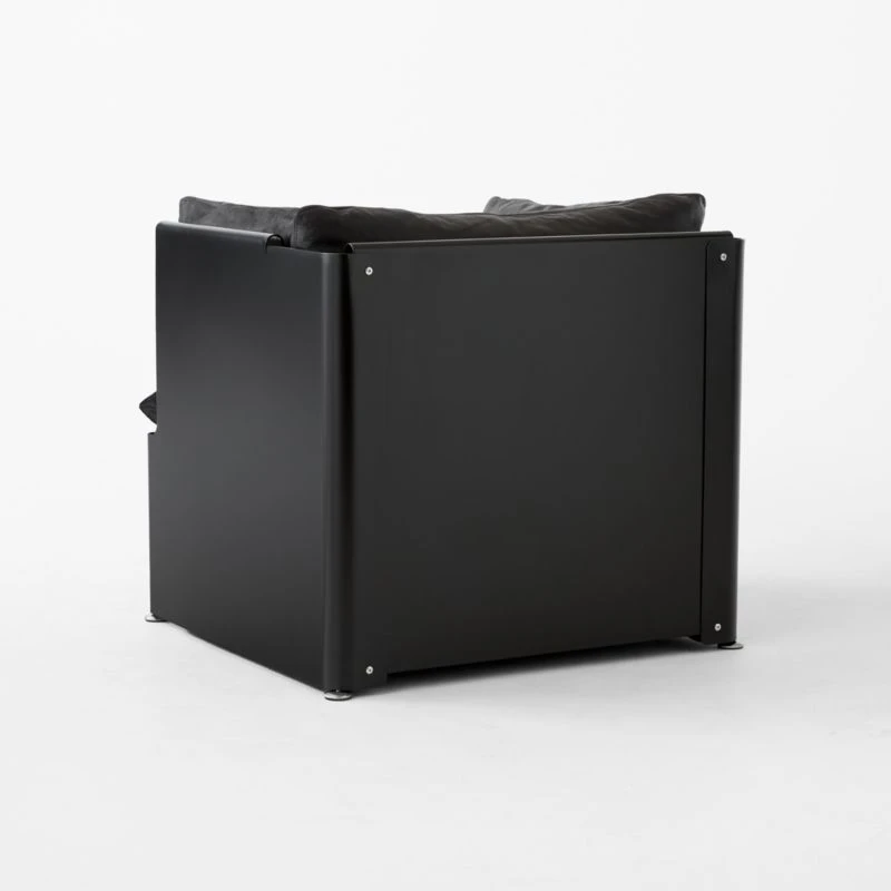 Tol Black Leather Chair 6 Tol Black Leather Chair - Image 6