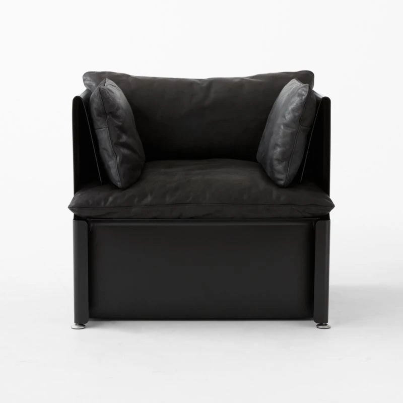 Tol Black Leather Chair 3 Tol Black Leather Chair - Image 3