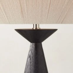 Totora Oak Wood Table Lamp -Cb2 Sales 2024 TotoraTableLampAVSHS22