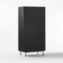 Trace Black Wire Bookcase 14 Trace Black Wire Bookcase -Cb2 Sales 2024 TraceBlkMeshDoorBookcase3QBF20