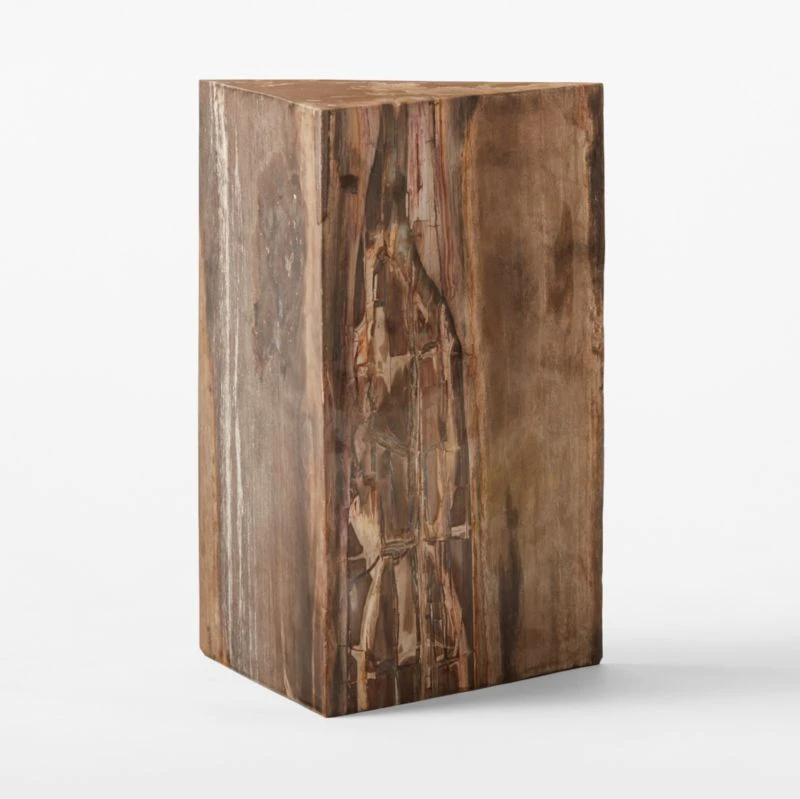 Tri Petrified Wood Side Table 4 Tri Petrified Wood Side Table - Image 4