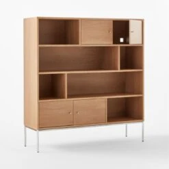 Trier Cerused Oak Bookcase -Cb2 Sales 2024 TrierBookcase3QAVSSS23