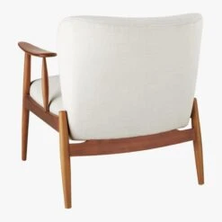 Troubadour Natural Wood Frame Chair -Cb2 Sales 2024 TroubadourNtrlArmChair3QBF19