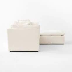 Turn 4-Piece Off-White Performance Velvet Sectional Sofa -Cb2 Sales 2024 Turn4PcCreamSectSDSSS23