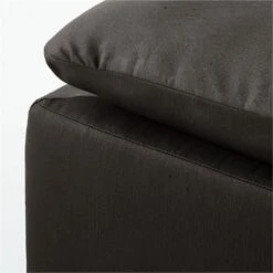 Turn Raven Black Sateen Ottoman 9 Turn Raven Black Sateen Ottoman -Cb2 Sales 2024 TurnOttomanRavenAVSSS21