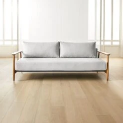 Una Grey Fabric Sleeper Sofa