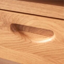 Ventura White Oak Console Table 19 Ventura White Oak Console Table -Cb2 Sales 2024 VenturaNtchdShrtBkshlfAV4SSS22