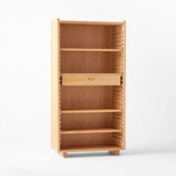 Ventura White Oak Bookcase 18 Ventura White Oak Bookcase -Cb2 Sales 2024 VenturaNtchdTallBkshlfAVSSS22