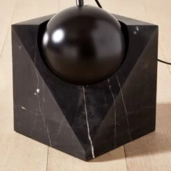 Venus Black Arc Floor Lamp With Marble Base -Cb2 Sales 2024 VenusDomeBlackFloorLampAV2SHS23