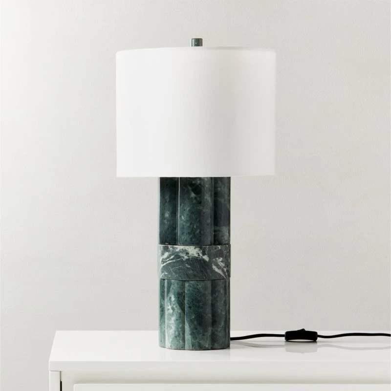 Walden Green Marble Table Lamp Tall 1 Walden Green Marble Table Lamp Tall