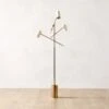 Watt Articulating Polished Champagne Gold Floor Lamp